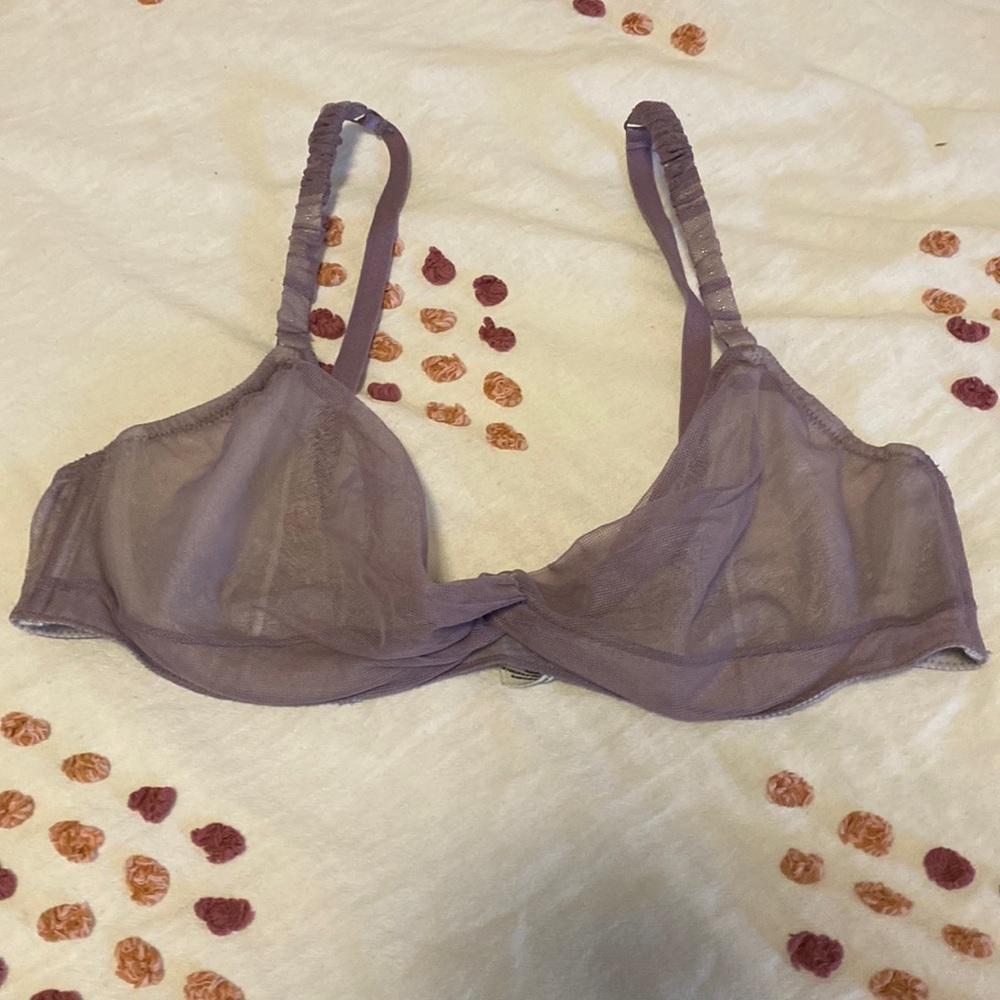 Purple bra